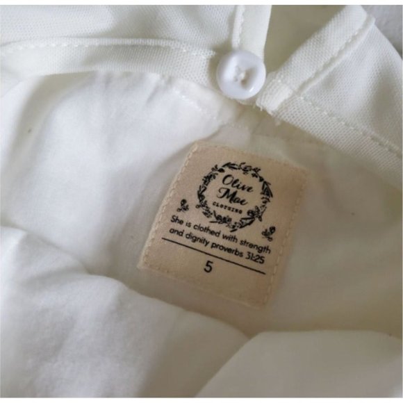 VINTAGE  Olive Mae Dress 5 Easter spring summer ruffle boutique bow tulle - Picture 9 of 9